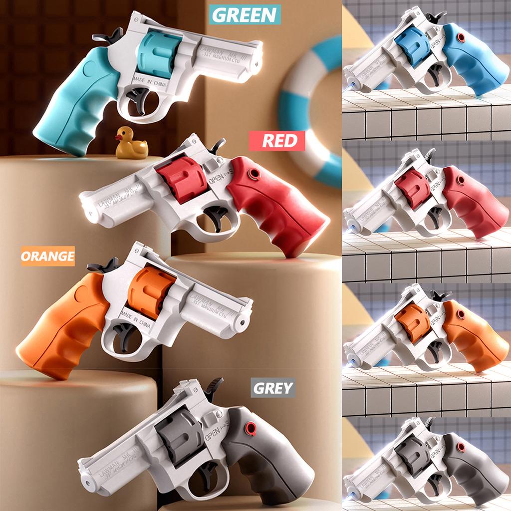 Revolver Water Gun Toys Summer Outdoor Beach Pool Toy Role-Playing Sheriff Pistol Kids Birthday Party Gift