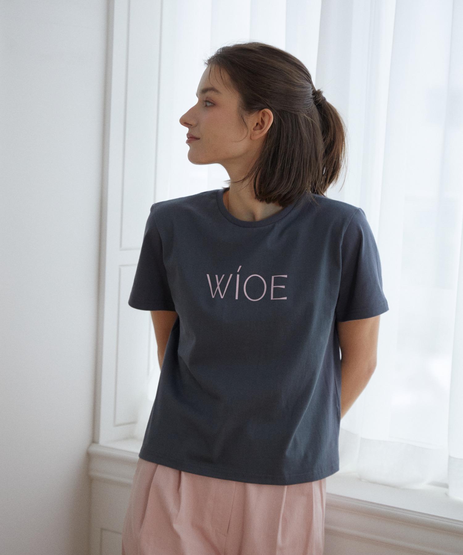 Wioi Wioe Loge T-Shirt_Charcoal Charcoal/Free