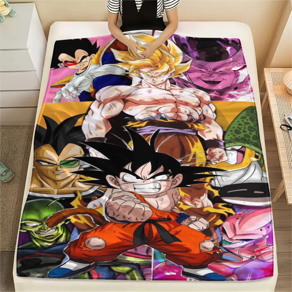 

1pc DRAGON BALL Print Flannel Blanket, High quality Comfortable for All Seasons, Home Decor, Warmth and Comfort, Perfect for Christmas Gifts30 80cm x 120cm