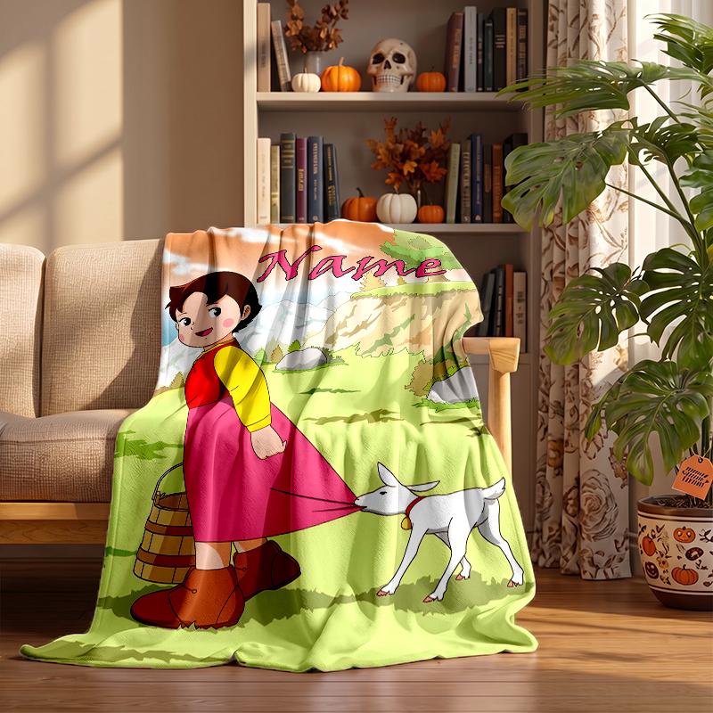 Coperte in Flanella Personalizzate Heidi Morbide Calde Accoglienti Plaid per Arredamento Casa Regali di Festa