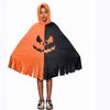 Halloween Cape Carnival Children's Costumes with Hats Color-blocked Prints Cosplay and Funny Decorations
