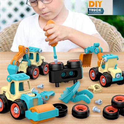 Çocuklar için DIY Oyuncaklar Bebek Elektrikli Matkap Vida yapı tuğlaları Somun Sökme Yaratıcı Mühendislik Ekskavatör Bulmaca Oyuncaklar Çocuklar