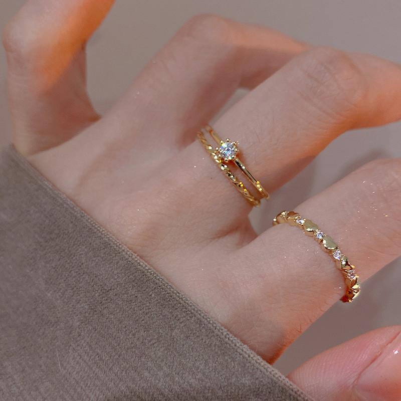 Copper Womens Fashionforward Ring With Adjustable Fit And Eyecatching Elements Geometric