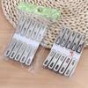 20pcs Windproof Clothes Pegs Stainless Steel Metal Binder Clips Household Document Clips  Kitchen