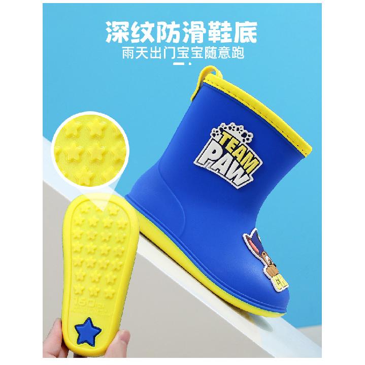 Paw Patrol Children's Rain Boots Non-Slip for Toddlers and Girls, Waterproof Shoes for Kids and Students
