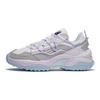 Li Ning Aurora Wind V2 Absorption des Chocs Chaussures Décontractées de Sport à Tige Basse Baskets pour Femmes Blanc Gris AGCS016-2