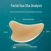 Gua Sha Heart-Shaped Facial Massage Tool - Imitation Ox Horn for Face, Eye, Meridian Scraping, and Lifting