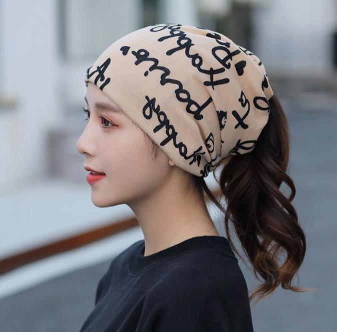 Fashion Double Head Cap Bib Twist Cap Multi-Functional Printed Scarf Cover Cap Neck Cap Face Mask Headscarf Cap C081