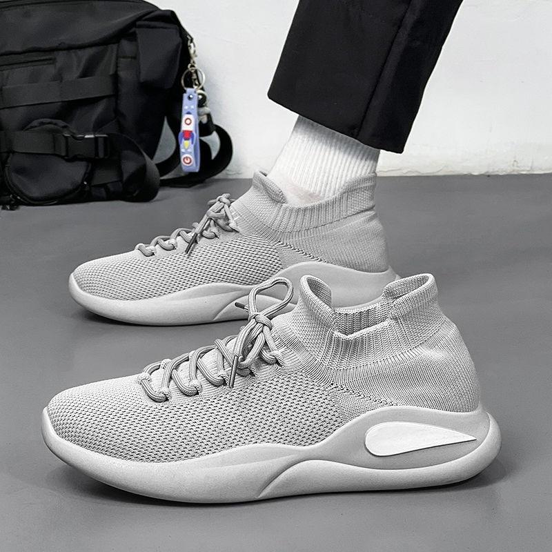 Fashion Mesh Upper Running Male Sports Shoes Gray Unisex Shoe In Promotion Outdoor Cheap Liquidation Wide On Sale Men's Casual Sneakers