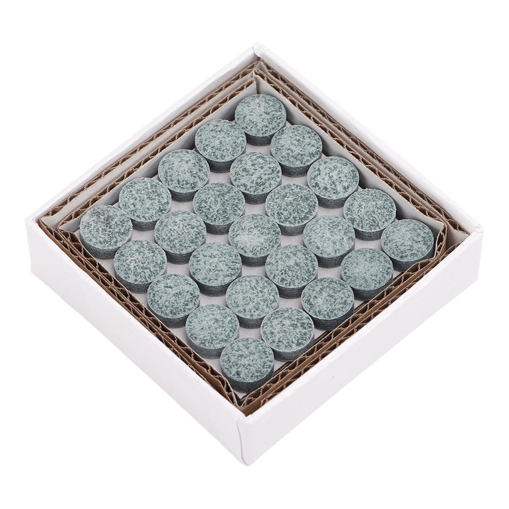 50pcs set Billiard Cue Stick Replacement Tips with Storage Box Slipping Prevention Cue Stick Tips9.5mm