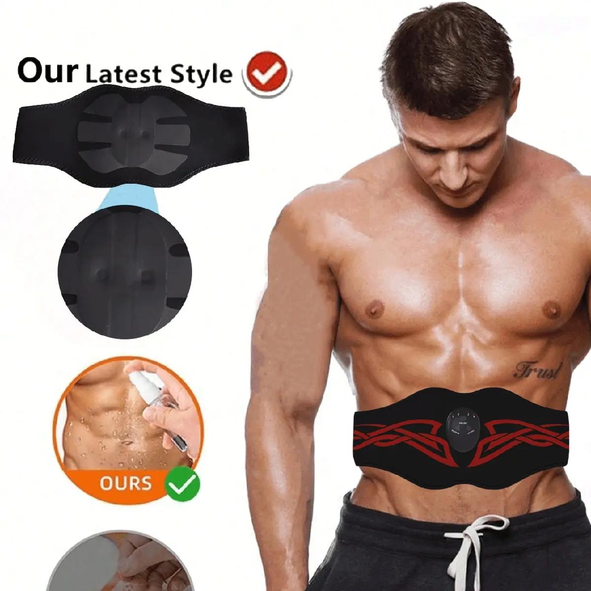 

Бодибилдинг Пояс для живота Встряхивающий Интенсивный Пояс для пота Массаж Перед использованием необходимо распылить большое количество воды чёрный