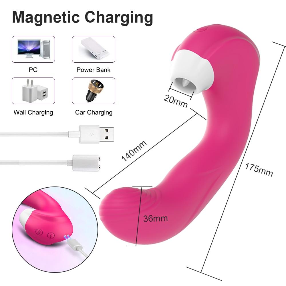 3 In 1 Clitoral Vagina Sucking Licking Vibrator for Woman G Spot Vibrating Clitoris Stimulator Sex Toys for Women