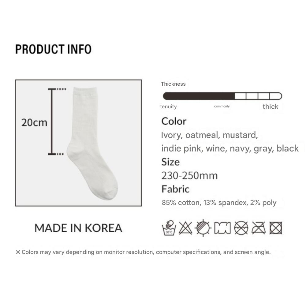 Sockpiens Women's Premium Long-Long(Calf : 20cm) Socks[6~8(US) 3.5~5.5(UK)37~39(EU)] 8-Pair Set
