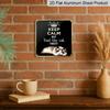 2D Flat, 1pc Vintage -Themed Wall Sign - Retro Farmhouse Aluminum Tabby Art Suitable, Garden, Patio - Indoor/Outdoor Decoration for Lovers, Square