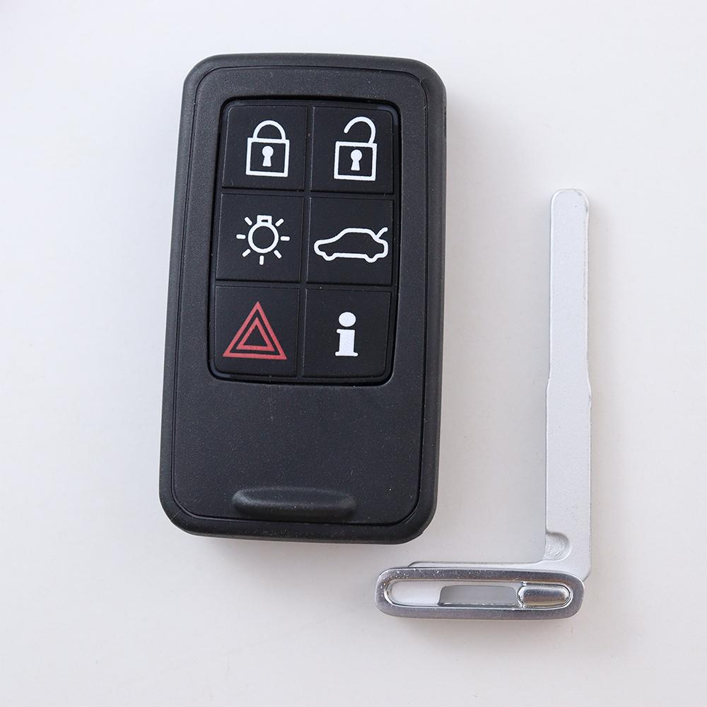 5/6 Buttons Car Key Fob Case Shell Housing Or Silicone Key Button Pad For Volvo S60 V60 S70 V70 Xc60 Xc70 Xc70 V50