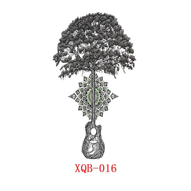 Kleine Ganzarm-Tattoo-Aufkleber, Blumenbuchstaben, Tier-Tattoo-Aufkleber, Schwarze Aufkleber Tattoo