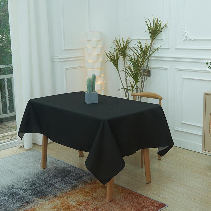 Nordic Minimalist Solid Color Tablecloth Water-resistant and Oil Resistant Restaurant Tablecloth Available in Multiple Colors