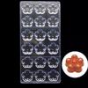 Polycarbonate Chocolate Mold 18 Cavity Flower Shape Mould for Candy Bonbons and Pastry Baking Tool Kitchen Supplies
