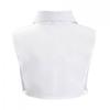 Elegant Half Shirt Blouse, False Collar, Detachable Dickey Collar for Ladies Layering Under Tops