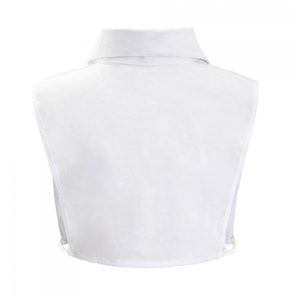 Elegant Half Shirt Blouse, False Collar, Detachable Dickey Collar for Ladies Layering Under Tops