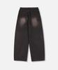 NP STUDIO Vintage Natural Wash Wide Denim Pants Black Denim