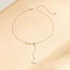 Cold Wind Design Pullable Necklace Necklace Pentagram Pearl Fringed Chain