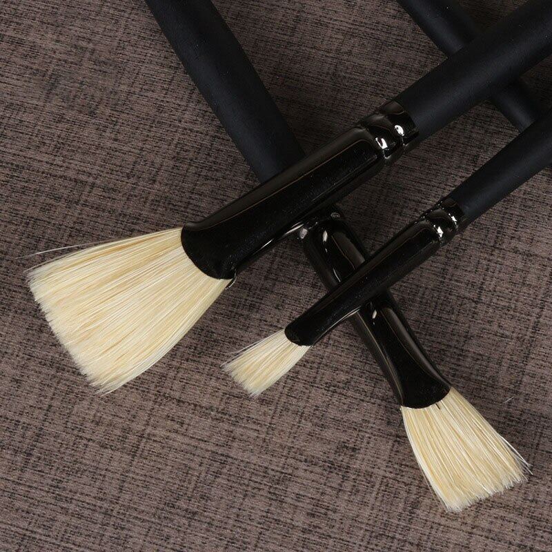 JOWOART Set 10 buc Pensule Multifuncționale Negre pentru Pictură, Păr de Porc, Pensule pentru Vopsea în Ulei, Artă Plastică, Păr de Nailon, Pensule pentru Vopsea în Ulei, Acuarelă