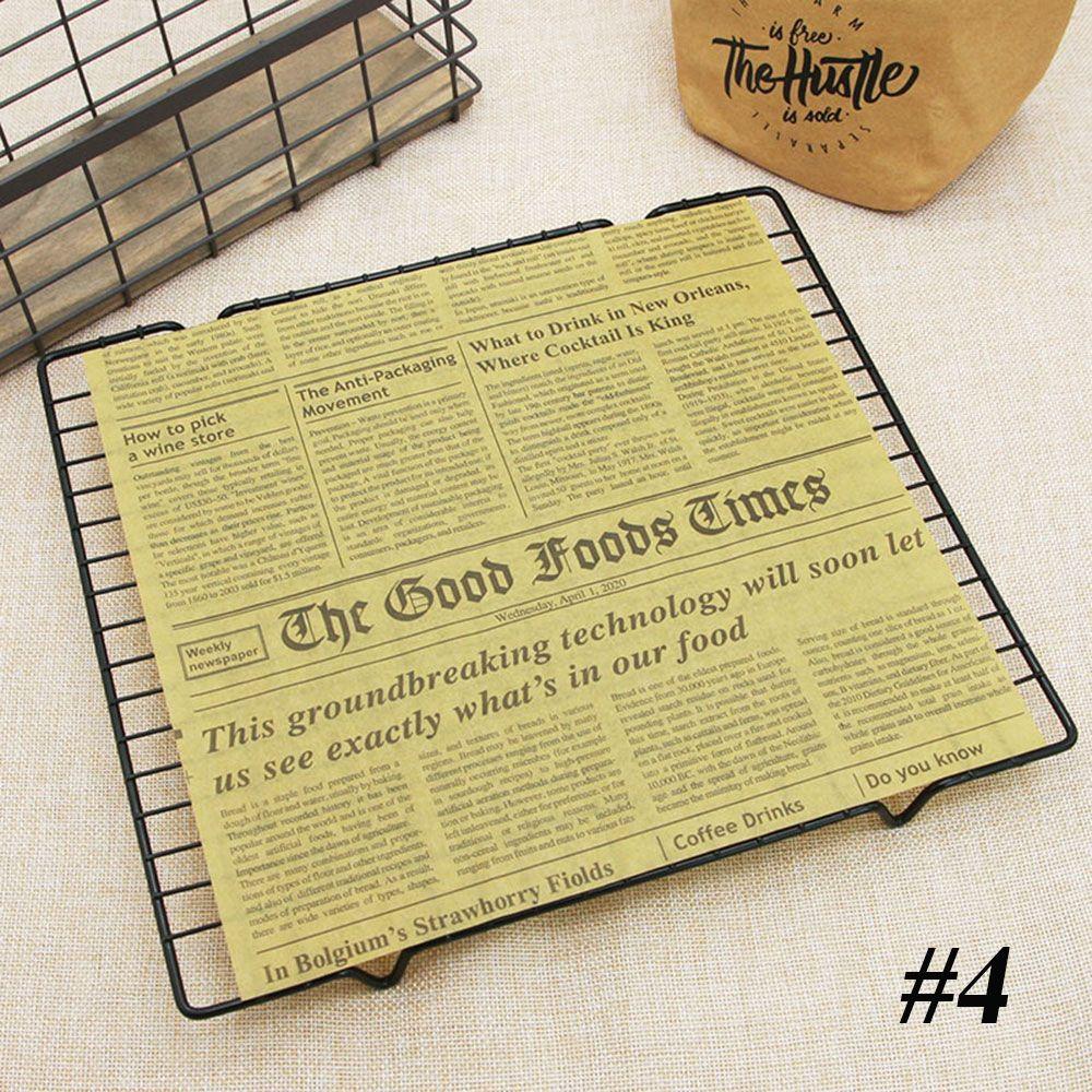 50PCS Kitchen Food Grade Baking Bread Oil-paper Wrappers Grease-proof Wax Paper