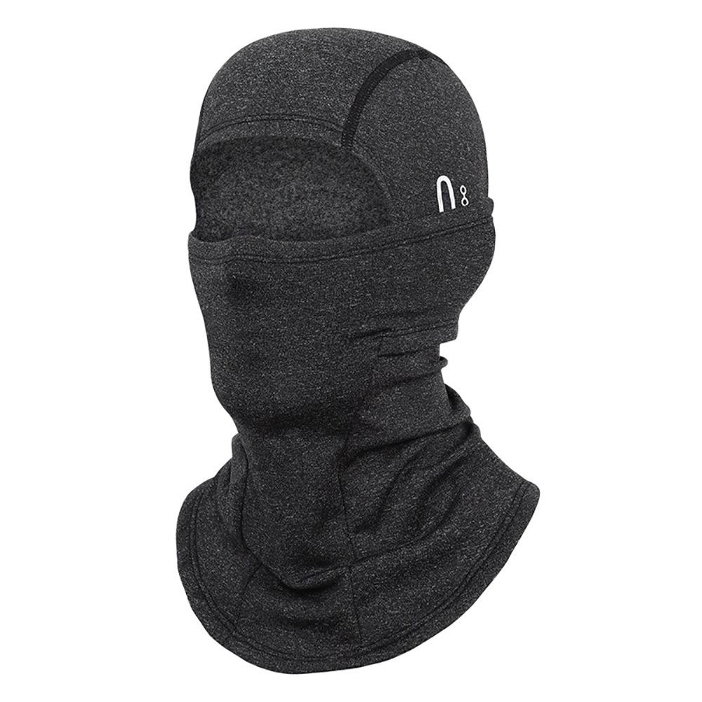 Fleece Cycling Balaclava Breathable Motorcycle Cycling Helmet Full Face Mask Face Hood  Men Women Grey-adult