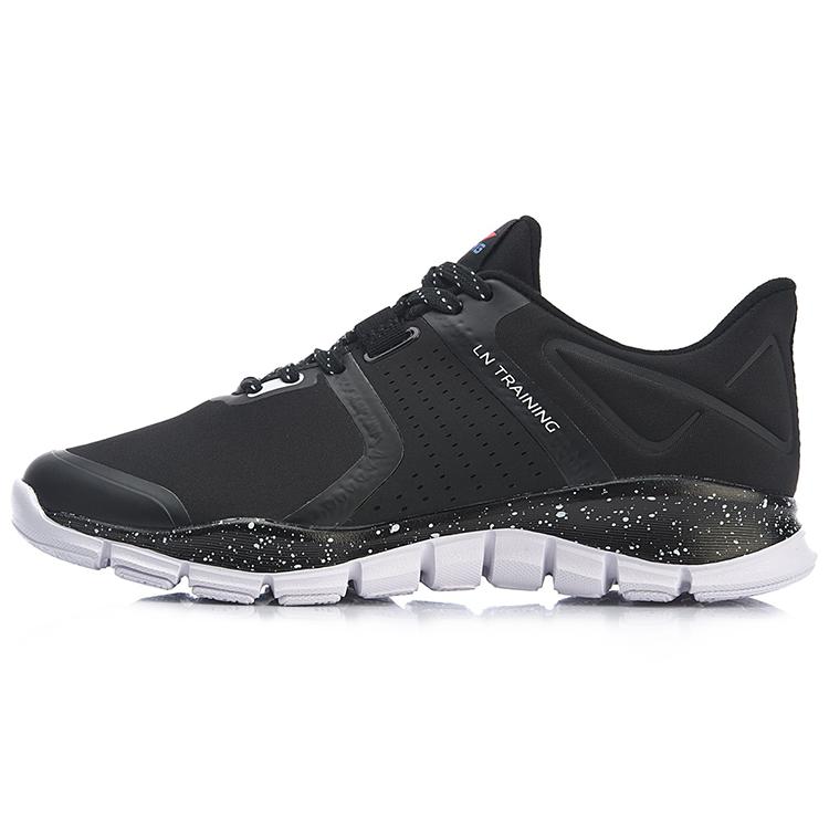 New LiNing Cushioning Anti Slip Wear Resistant Breathable Lightweight Supportive Low Top Running Shoes Women's Black White AFHP002-4