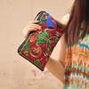 Vintage Ethnic Style Embroidered Clutch Bag Retro Wallet Clutch Bag Female Handbag Dinner Carrying Bags Phone Bags