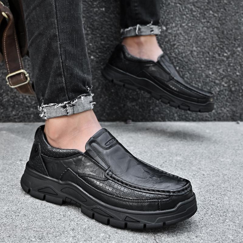 Men's Leather Shoes Slip On Casual Shoes