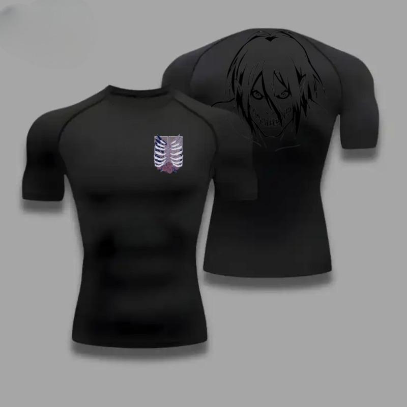 Bequemes Fitness-T-Shirt für Herren mit Rosen-Grafik, atmungsaktives Slim-Fit-Top für Sommer, Gym, Joggen, Training, elastisch, Fitness