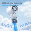 Portable Handheld Misting Fan Ice Cooling Fan Semiconductor Compressed Air Humidifier USB Folding Fan 3600mAh Summer Gift