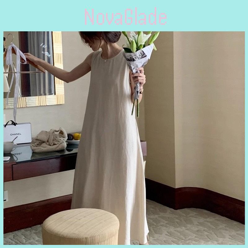 Summer Womens A Line Dress With Pleated Design For Office Casuals