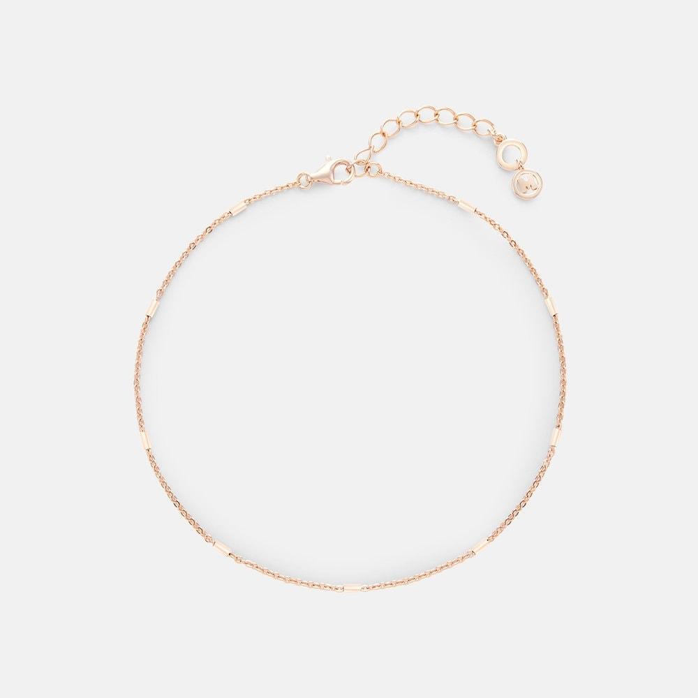 Corte Sterling Silver Rose Anklet A231Sa4301Rpq .