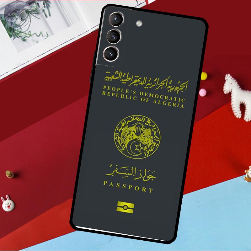 Algerian Passport Funda For Samsung Galaxy S26 S25 S24 S21 S22 S20 Ultra S9 S10 Plus S23 FE S25 FE Phone Case