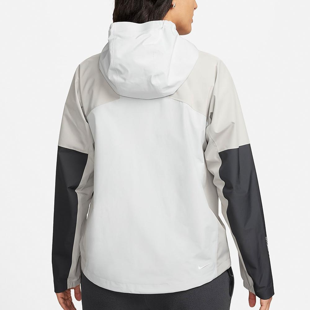 Nike ACG Storm-FIT Cascade Rains Logo Embroidered Hooded Loose Long Sleeve Jacket Women Jackets Photon-Grey DV9523-025