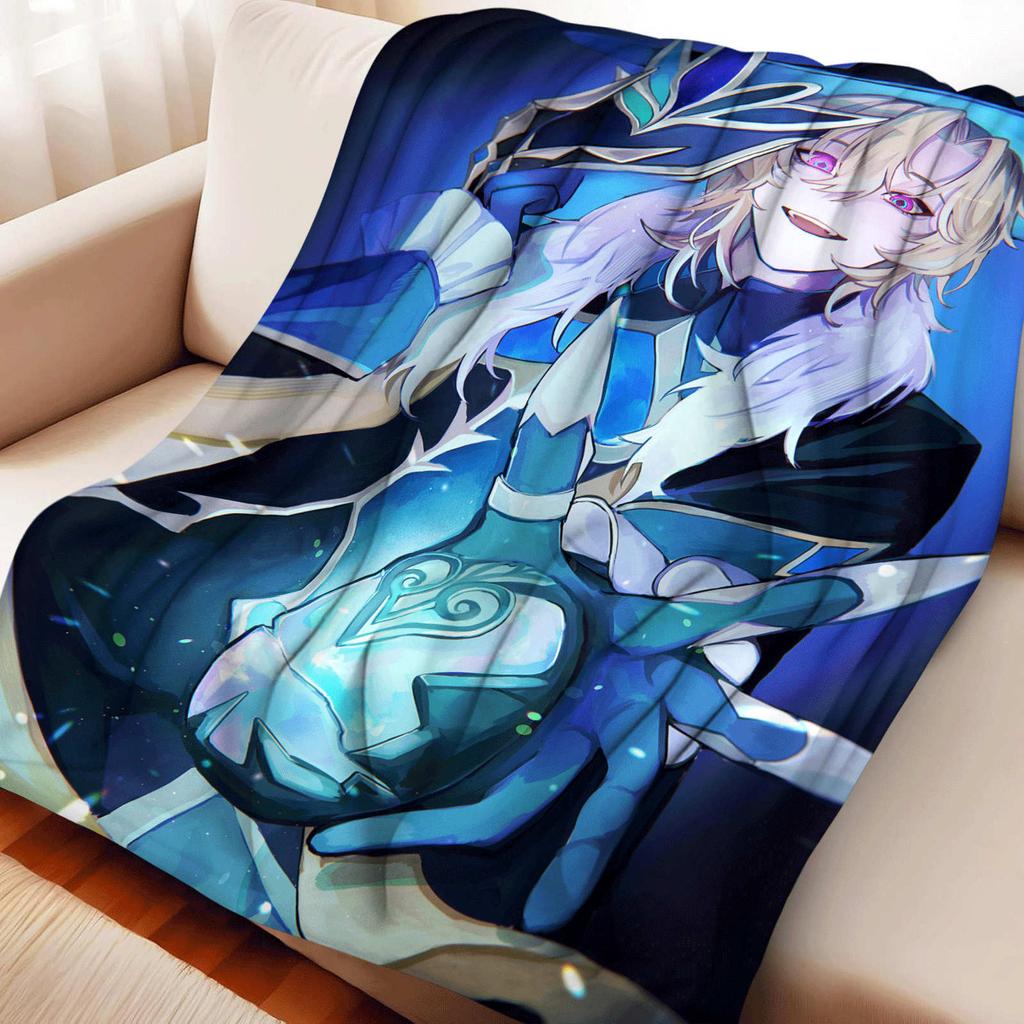 Game Genshin Impact Kaveh Flannel Blanket Warmth Soft Air Conditioning Otaku Blanket Multifunctional Decorative Blankets