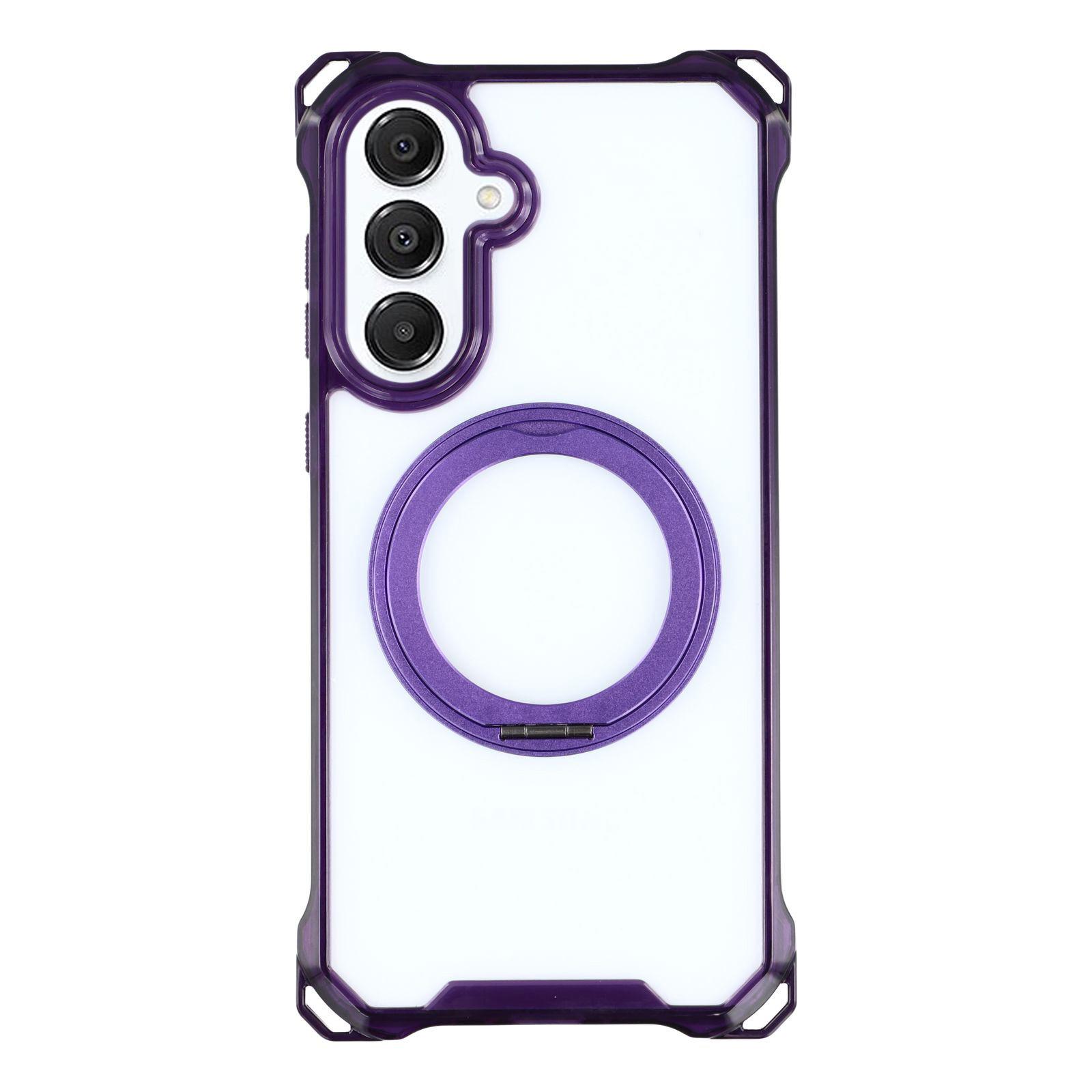 

Магнитный чехол для Samsung Galaxy A55 5G с кольцом-подставкой, TPU+PC чехол для телефона Purple