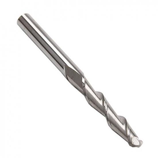 NXWVPC 1/8" 22mm Carbide Ball Nose End Mills CNC Router Bits Double Flute Spiral Set Tool Pack of 10