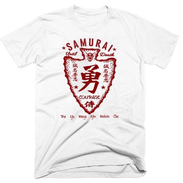 Samurai  Bushido Japanese Warrior Class Till Death Kanji Unisex T-Shirt XXXXL