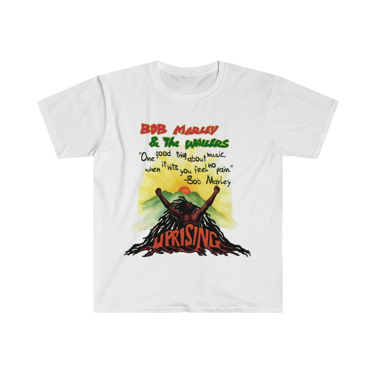 Unisex Soft style T-Shirt Mens Womens Tees Top. Reggae Bob Marley L