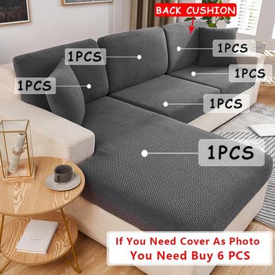 Jacquard Sofa Seat Cushion Cover for Living Room Funiture Protector Stretch Seat Sofa Cover L Shape Corner Armchair Couch Cover