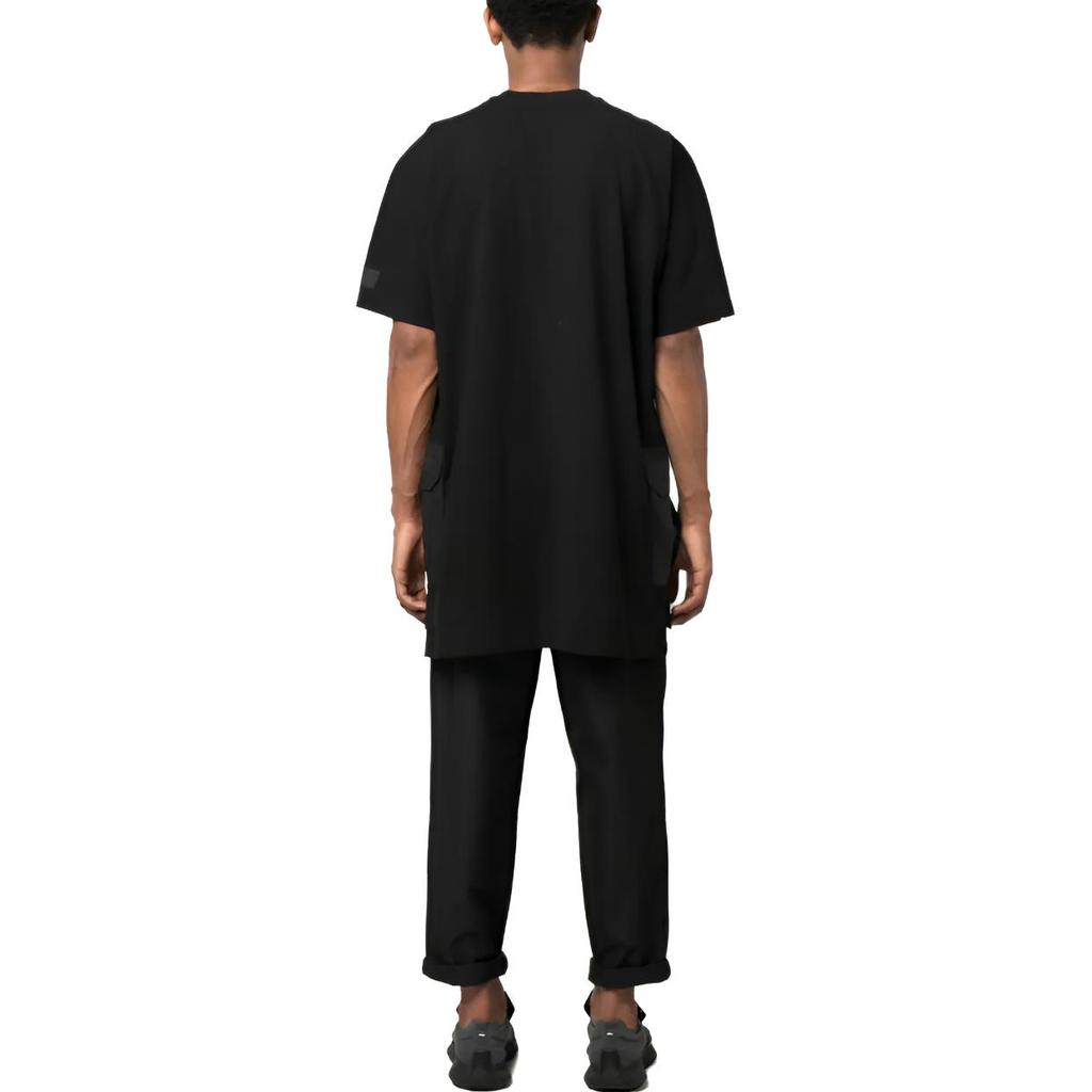 Y-3 Solid Color Logo Casual Short Sleeve T-Shirt Men Tops Black H63071