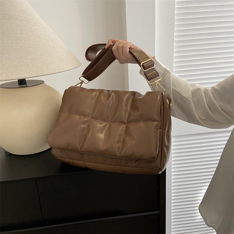 

Модні стьобані жіночі сумки на плече Дизайнерський бренд стьобана сумочка Розкішна сумка кросбоді з ПУ шкіри Великі сумки-тоут