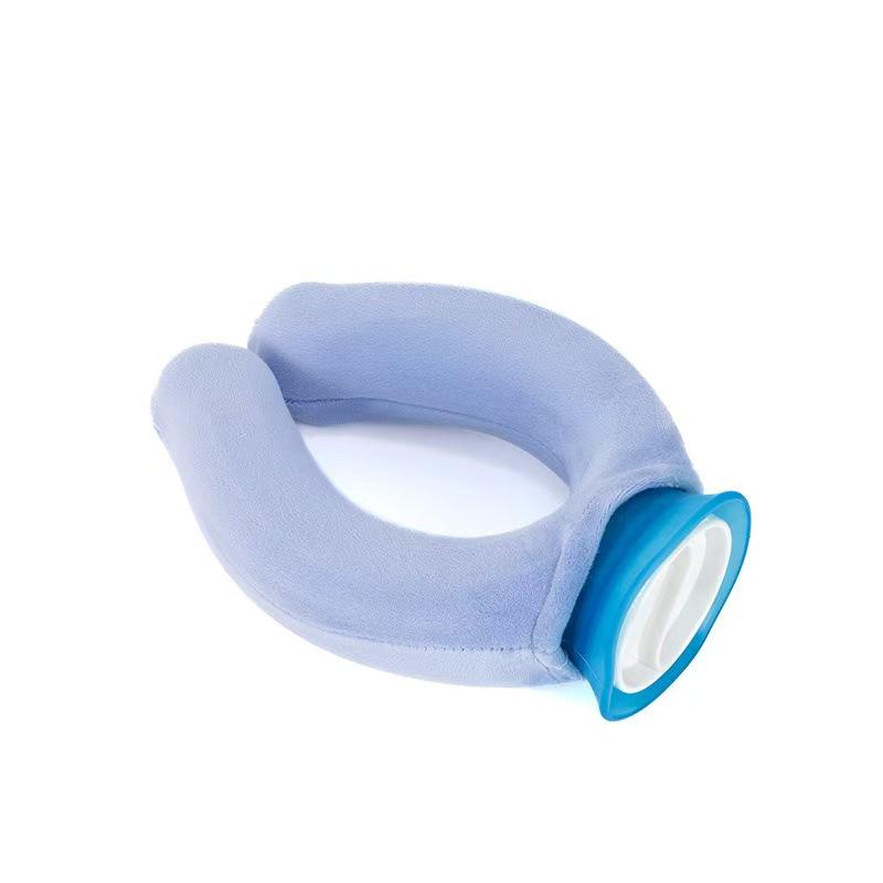 U-förmige Doppelnutzungs-Heiß-Kalt-Kompresse PVC-Heißwasserflasche für die Halswirbelsäule