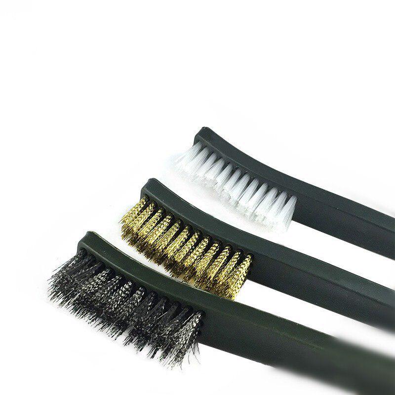 7pcs/Set Steel Wire Brush Nylon Pick Set Universal Gun Cleaning Kit Tactical Pistol Gun Cleaning