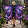 Stage Performance Accessory Halloween Butterfly Wings Costume for Women Adults Creative Festival Cape Wing Fairy Music Festivals Cosplay Party