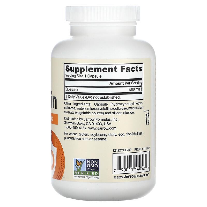 Quercetin, 500 mg, 200 Veggie Capsules
